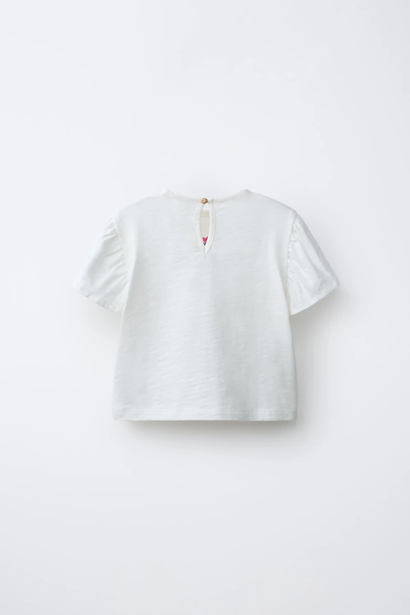 T-SHIRT BRODÉ FLEURS