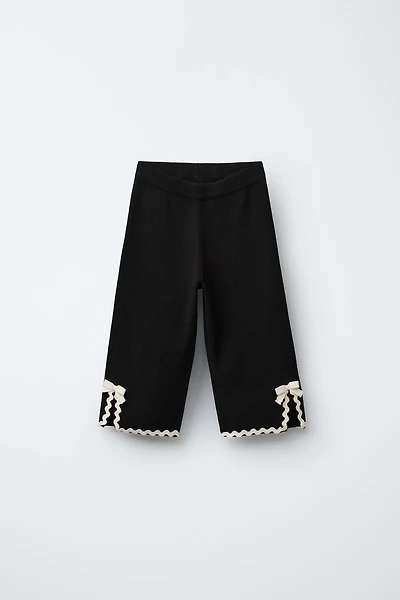 CONTRAST RICKRACK PANTS
