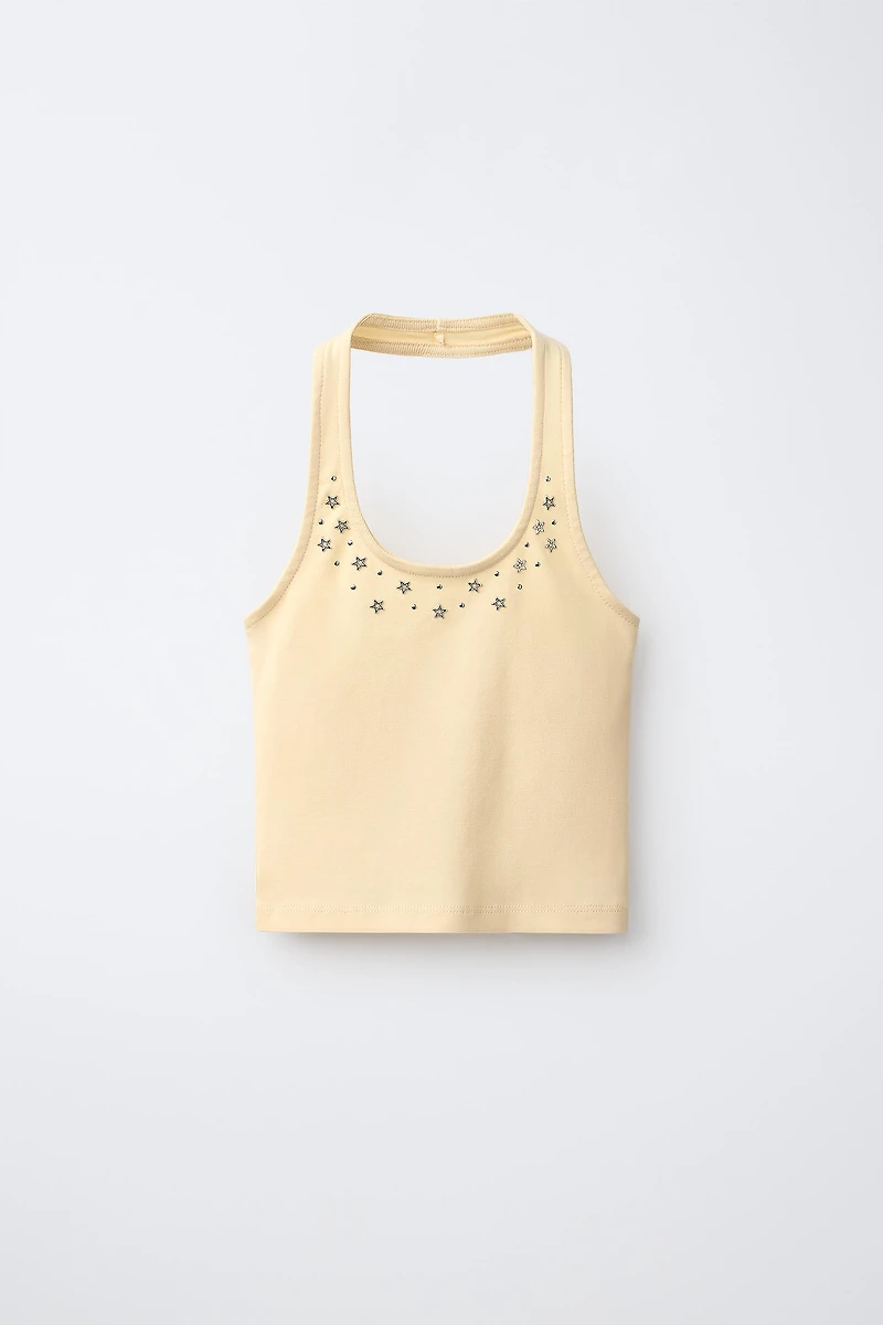 STAR HALTER TOP