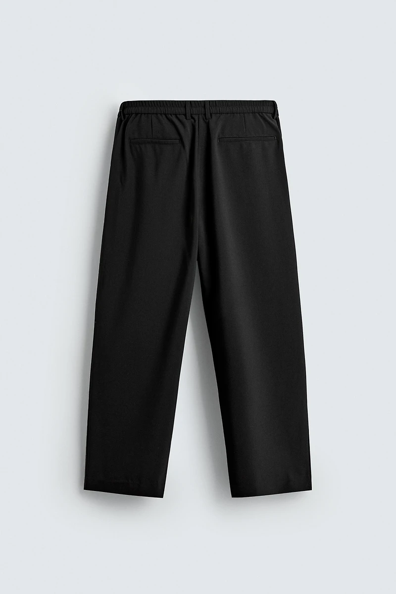 PLEATED WIDE FIT PANTS