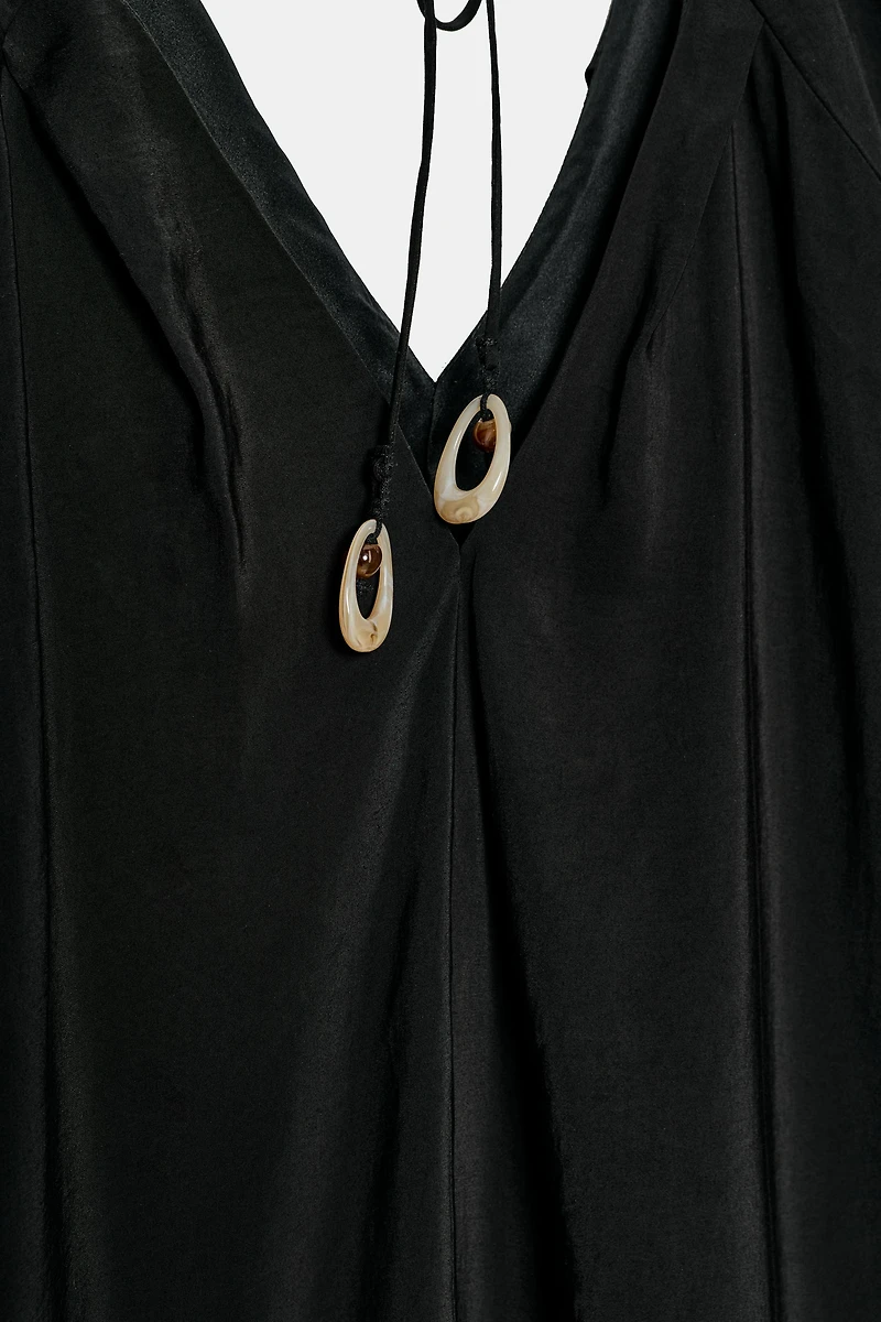 LONG PUFF SLEEVE DRESS
