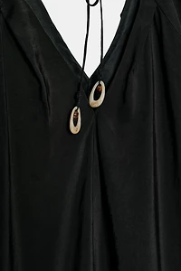 LONG PUFF SLEEVE DRESS