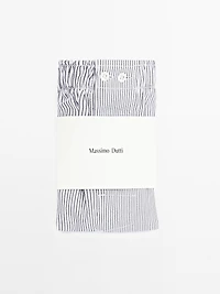 Double stripe print boxers