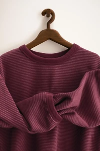 ZARA TIMELESS - FINE STRIPE SWEATSHIRT
