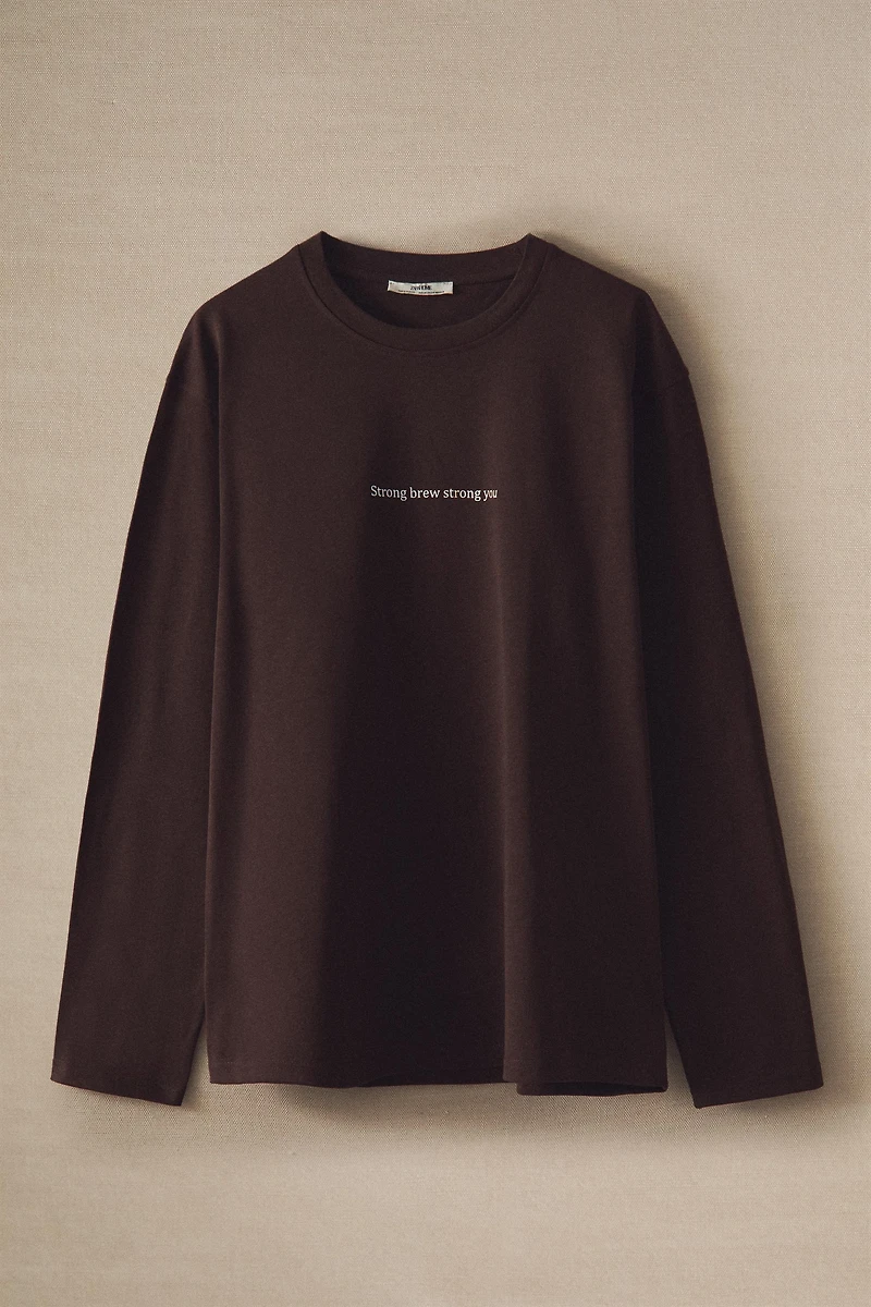 TEXT LONG SLEEVE T-SHIRT