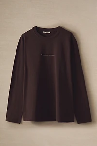 TEXT LONG SLEEVE T-SHIRT