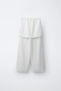 WIDE LEG PAREO PANTS