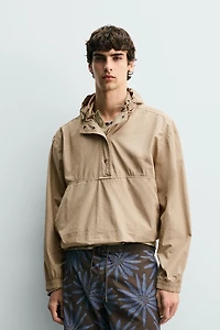 BLOUSON KANGOUROU RELAXED FIT À CAPUCHE