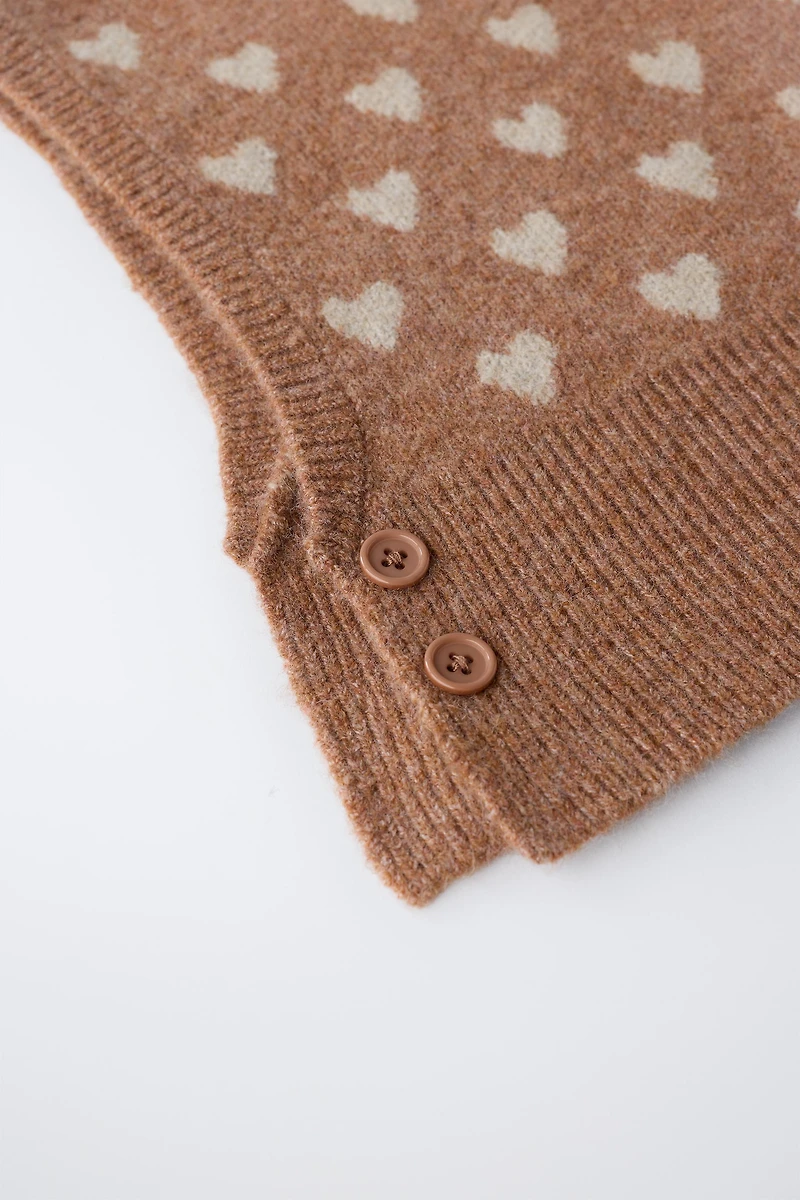 HEART BUTTON BALACLAVA