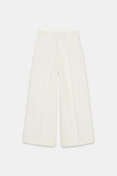 CROPPED WIDE LEG PANTS