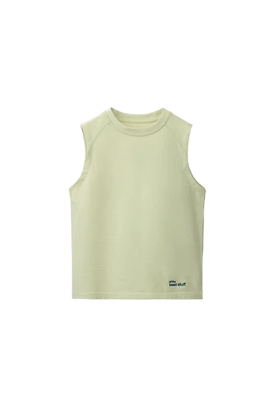 SLEEVELESS PLAIN T-SHIRT