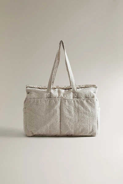 GINGHAM CHECK DIAPER BAG