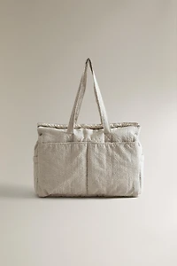 GINGHAM CHECK DIAPER BAG