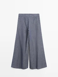 Pleated palazzo trousers