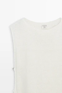 Fringe detail knit top - STUDIO