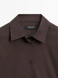 Cotton blend stretch shirt