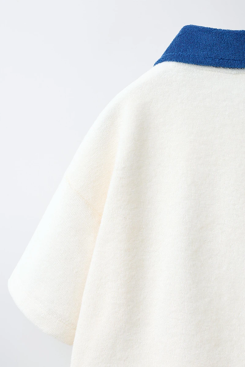 TERRYCLOTH POLO SHIRT