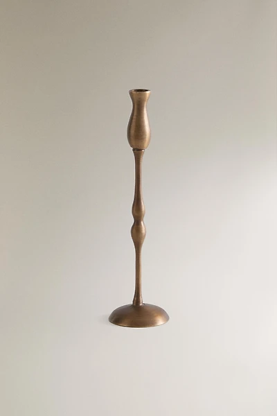 MINI GEOMETRIC BRASS CANDLESTICK