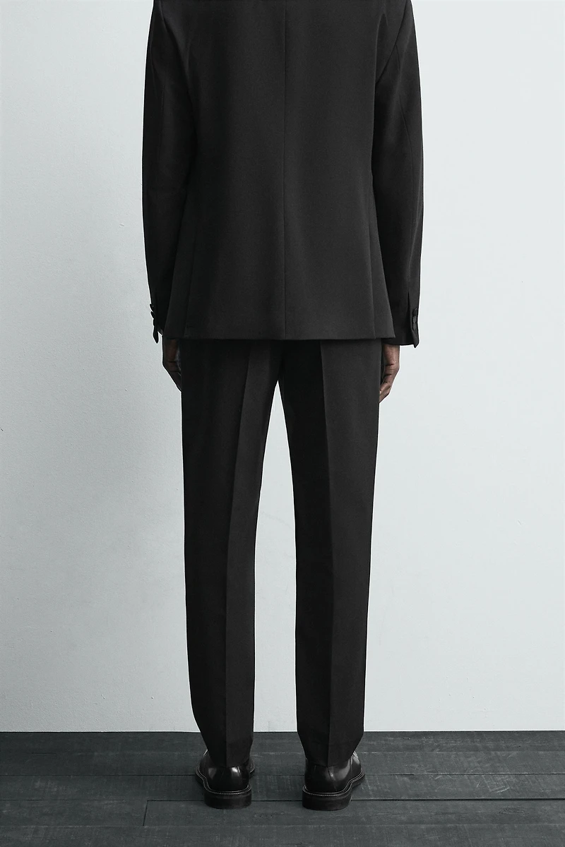 PANTALON DE COSTUME SMOKING AVEC LAINE