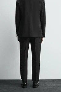 PANTALON DE COSTUME SMOKING AVEC LAINE