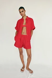 FLOWY SHORTS WITH ELASTIC WAIST