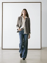 Blazer chiné en laine