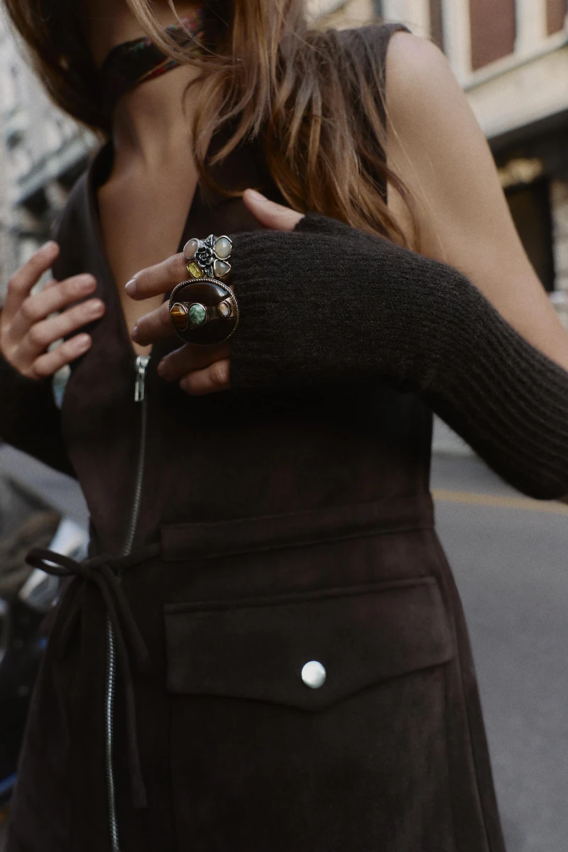 MITAINES LONGUES EN MAILLE