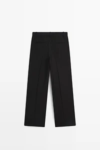 Flowing straight-leg pants