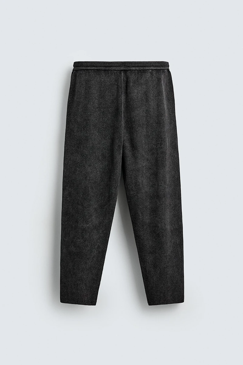 PANTALON EN MAILLE STRUCTURÉE