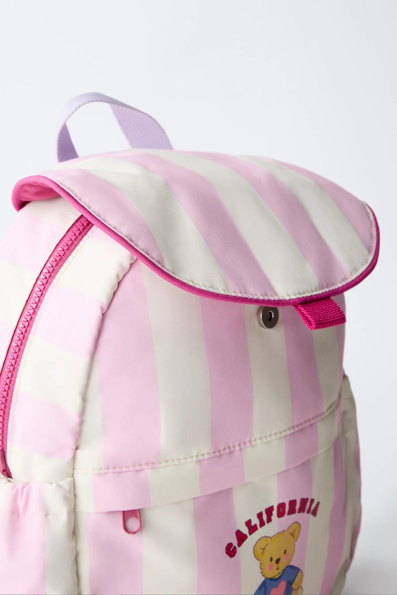 STRIPED BACKPACK