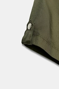 ROBE GABARDINE À POCHES