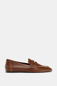 LEATHER PENNY LOAFERS