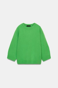 100% WOOL HAMMER SLEEVE JUMPER