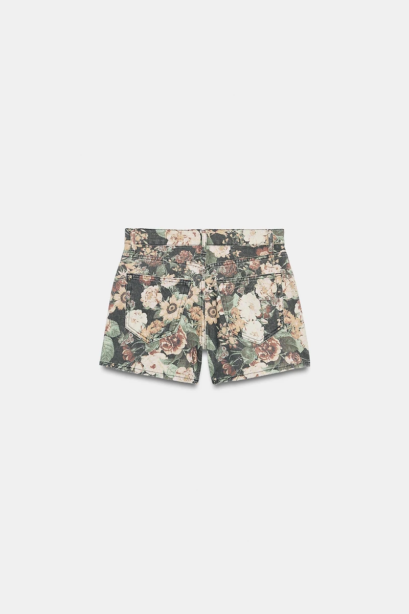 SHORT IMPRIMÉ FLEURI ZW COLLECTION
