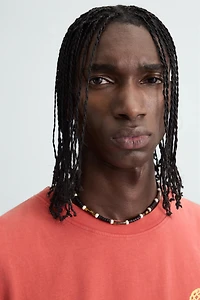 DÉBARDEUR EN MAILLE IMPRIMÉ CONTRASTE