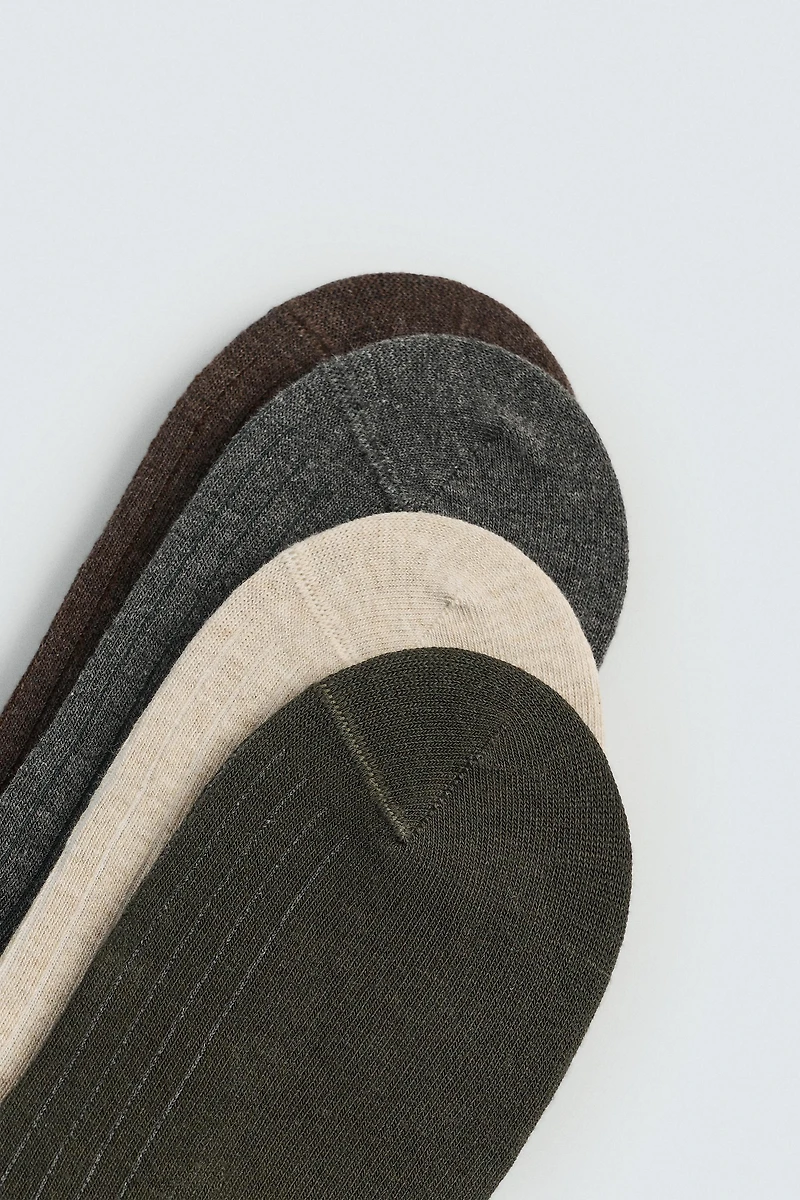 4-PACK INVISIBLE SOCKS