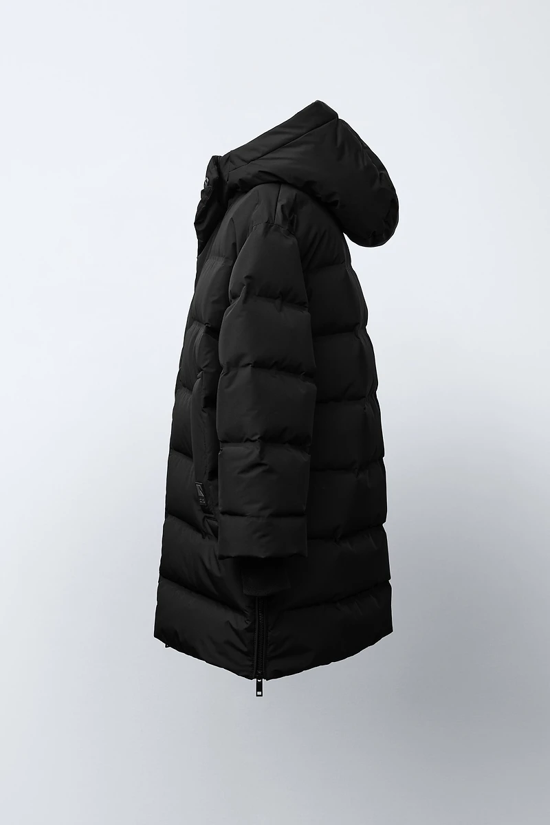 LONG WATER-REPELLENT DOWN PUFFER COAT