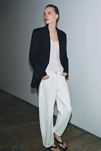 ZW COLLECTION ANKLE RELAXED MID-RISE JEANS