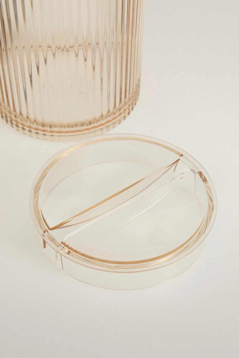 STRIPED ACRYLIC PITCHER