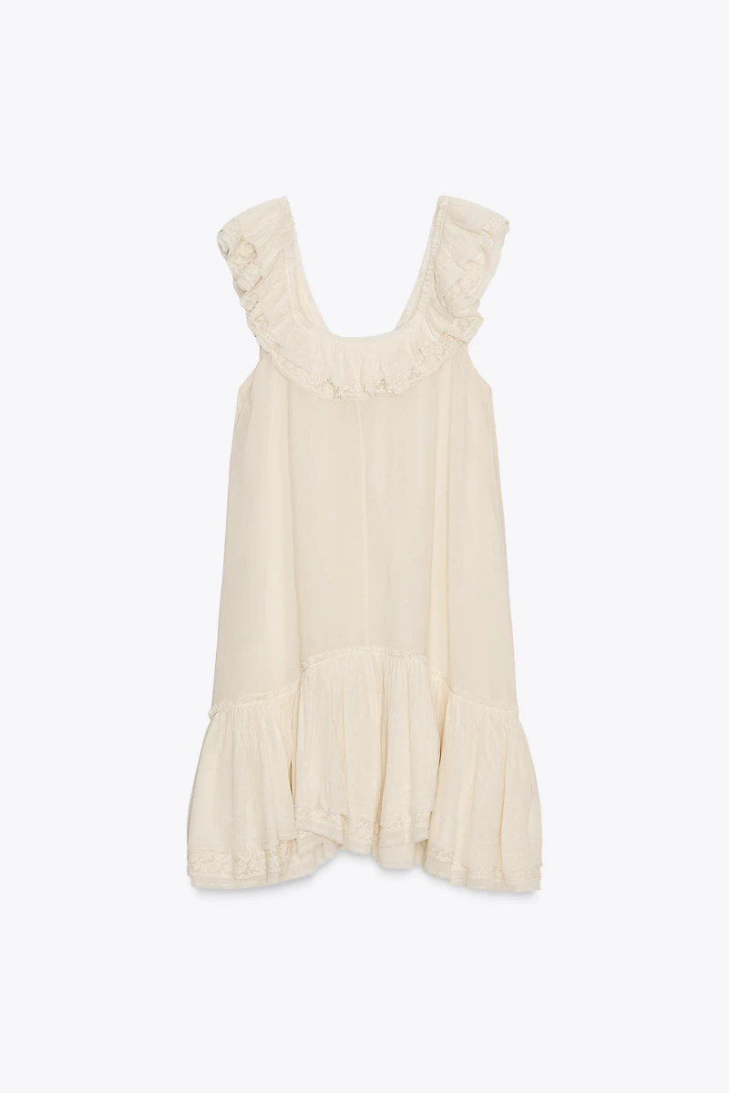 RUFFLED LACE DRESS ZW COLLECTION