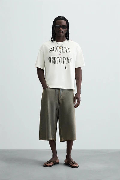 FLAG EMBROIDERED T-SHIRT