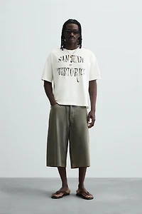 FLAG EMBROIDERED T-SHIRT