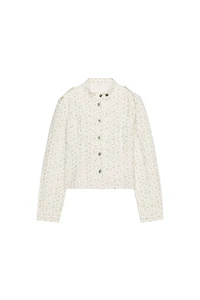 TRF FLORAL PRINT DENIM JACKET