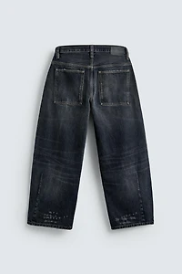 WASHED BALLOON FIT JEANS