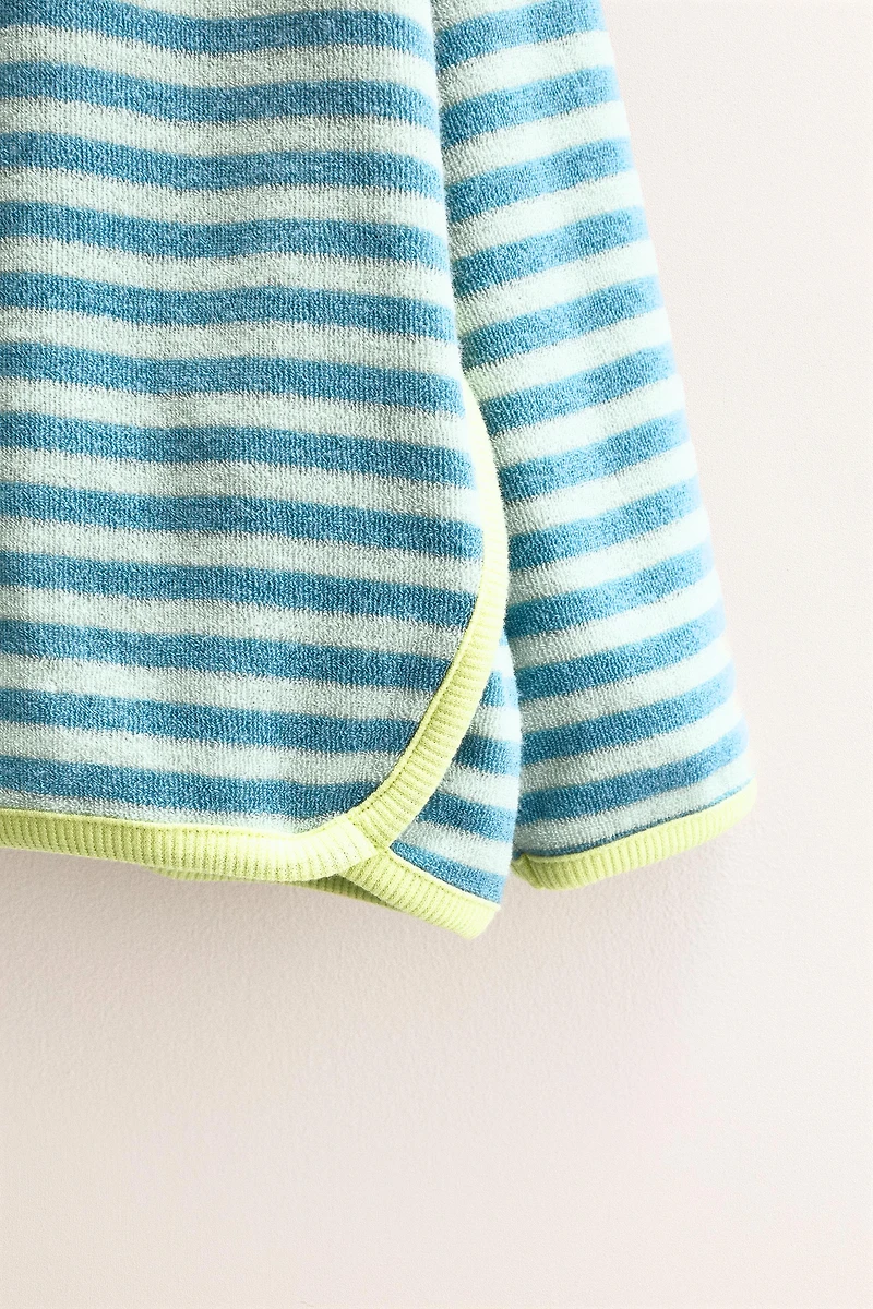 ZARA TIMELESS - STRIPED TERRYCLOTH SWEATSHIRT