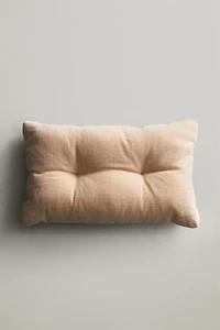 PLAIN TOPSTITCHED CUSHION
