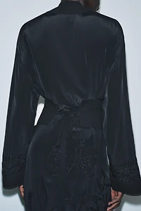 EMBROIDERED SASH KIMONO ZW COLLECTION LIMITED EDITION