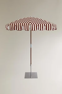 ASH WOOD UMBRELLA WITH CONTRAST PIPING (Ø 200 CM)