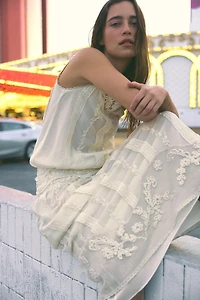 LIMITED EDITION EMBROIDERED LACE BEADED DRESS