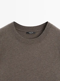 T-shirt chiné à manches courtes